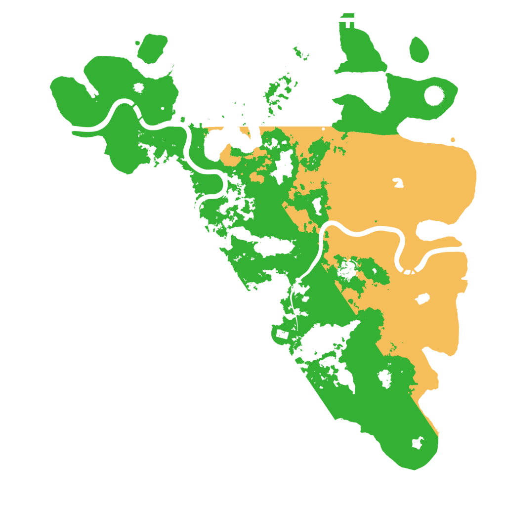 Biome Rust Map: Procedural Map, Size: 4500, Seed: 768302230