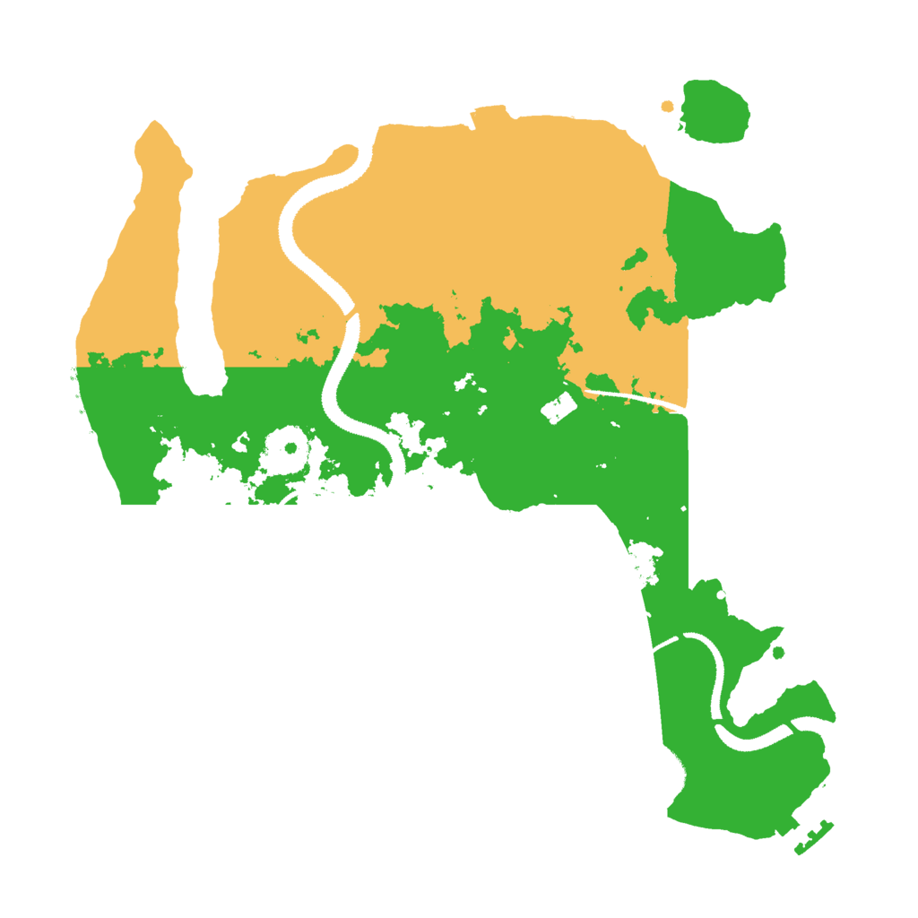 Biome Rust Map: Procedural Map, Size: 3000, Seed: 97242