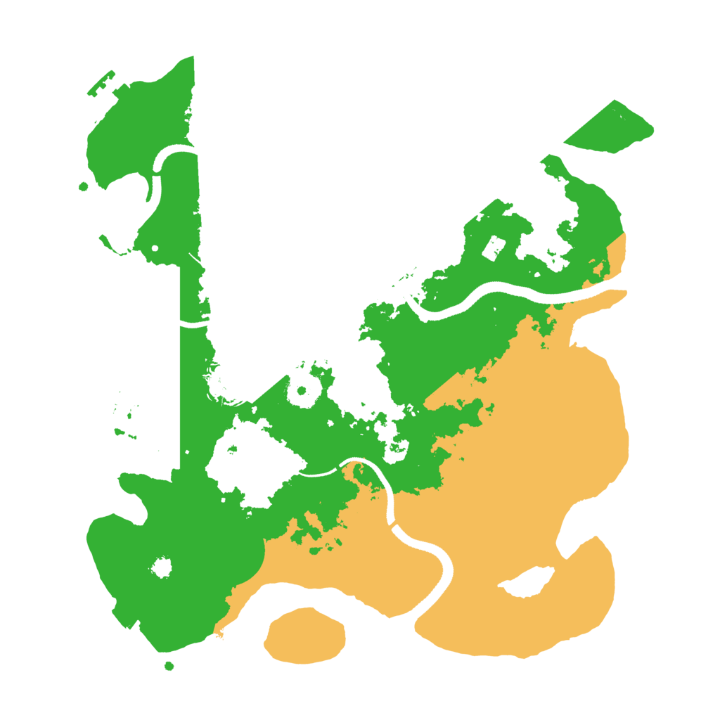 Biome Rust Map: Procedural Map, Size: 3200, Seed: 1614537442