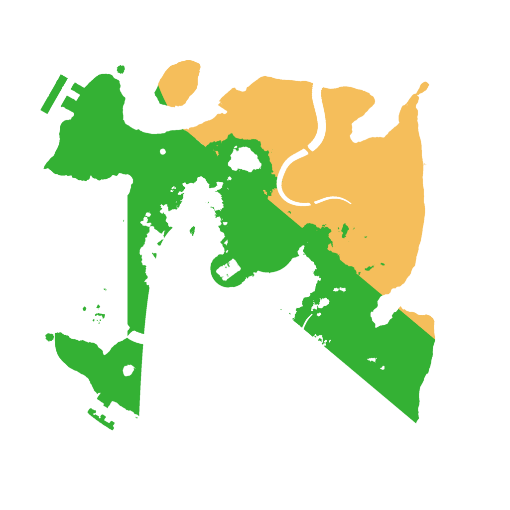 Biome Rust Map: Procedural Map, Size: 2500, Seed: 9042004