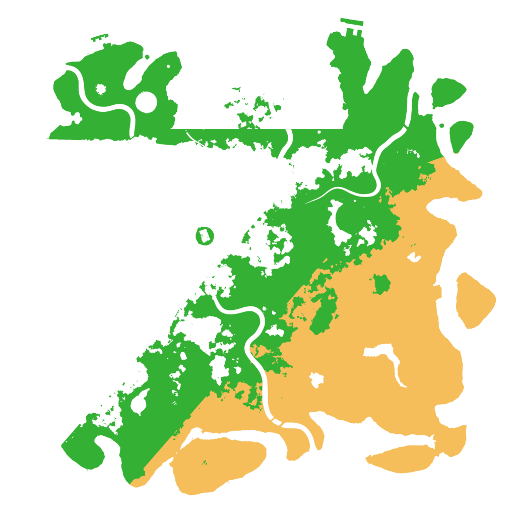 Biome Rust Map: Procedural Map, Size: 4500, Seed: 827390073