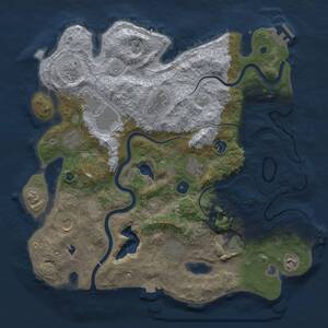 Thumbnail Rust Map: Procedural Map, Size: 4000, Seed: 1142532766, 17 Monuments