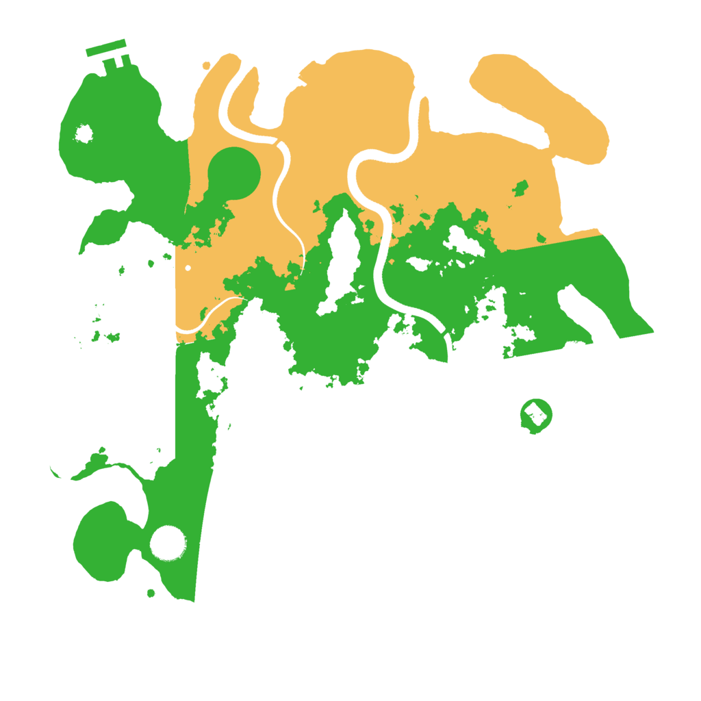 Biome Rust Map: Procedural Map, Size: 3500, Seed: 91654752
