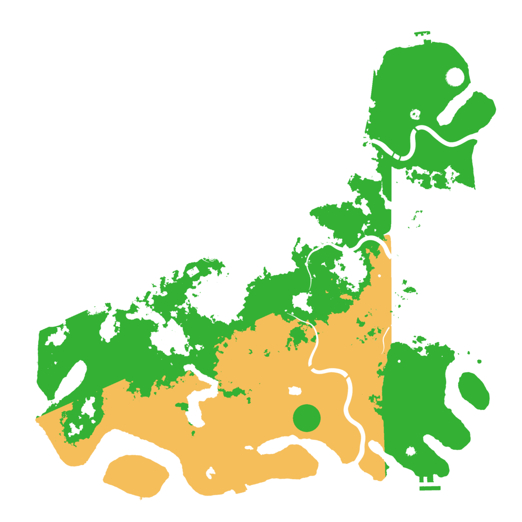 Biome Rust Map: Procedural Map, Size: 5000, Seed: 1998459788
