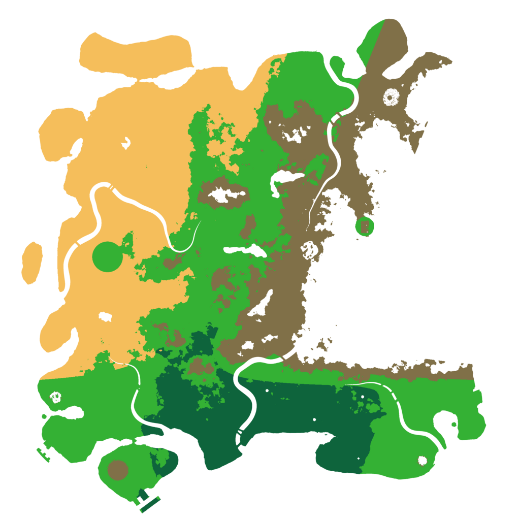 Biome Rust Map: Procedural Map, Size: 4500, Seed: 898029737