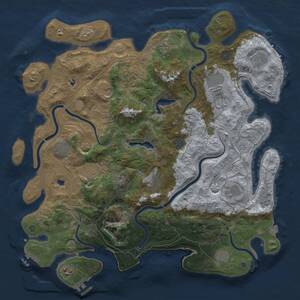 Thumbnail Rust Map: Procedural Map, Size: 4500, Seed: 898029737, 19 Monuments