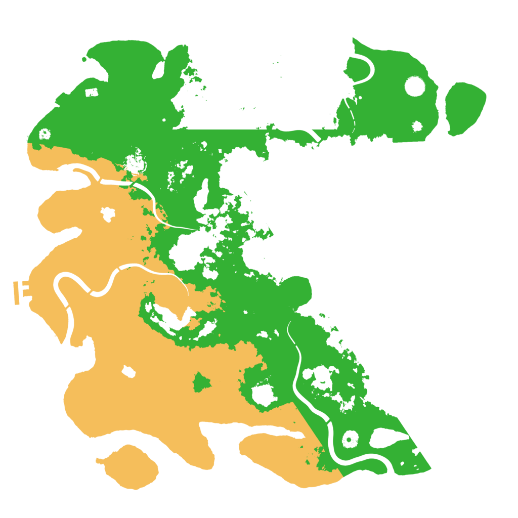 Biome Rust Map: Procedural Map, Size: 4500, Seed: 1121842474