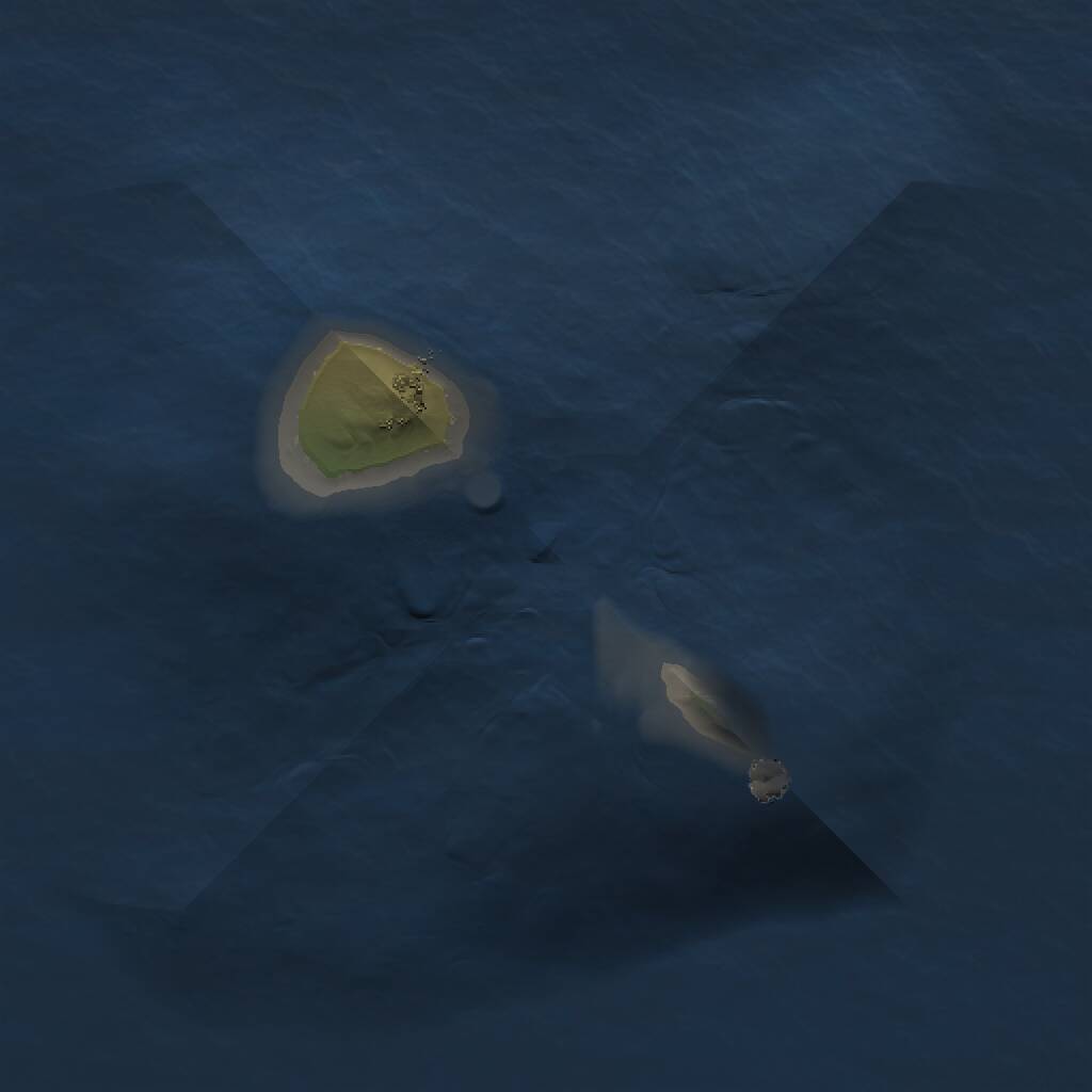 Rust Map: Procedural Map, Size: 1000, Seed: 108543277, 1 Monuments
