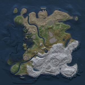Thumbnail Rust Map: Procedural Map, Size: 3500, Seed: 106042026, 13 Monuments