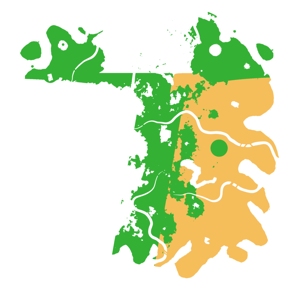 Biome Rust Map: Procedural Map, Size: 4500, Seed: 454299118