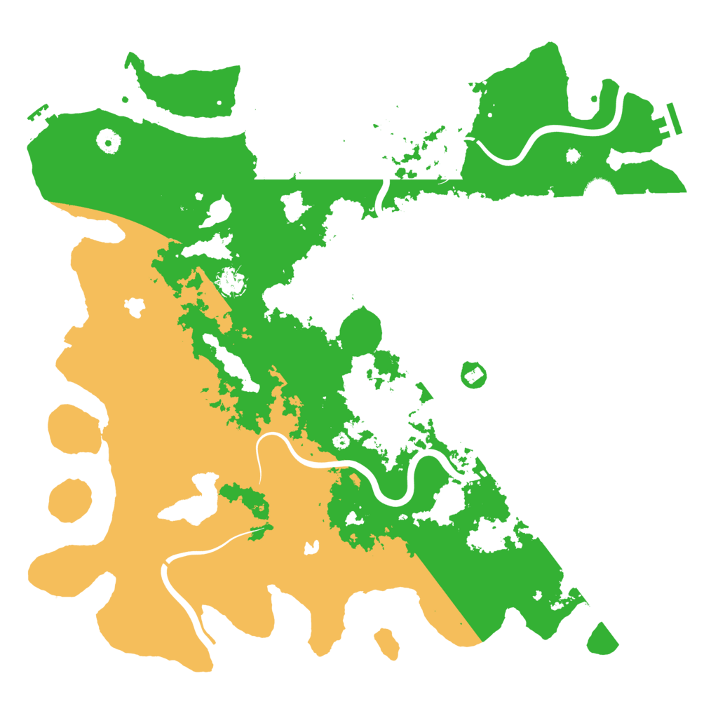 Biome Rust Map: Procedural Map, Size: 4500, Seed: 141064932
