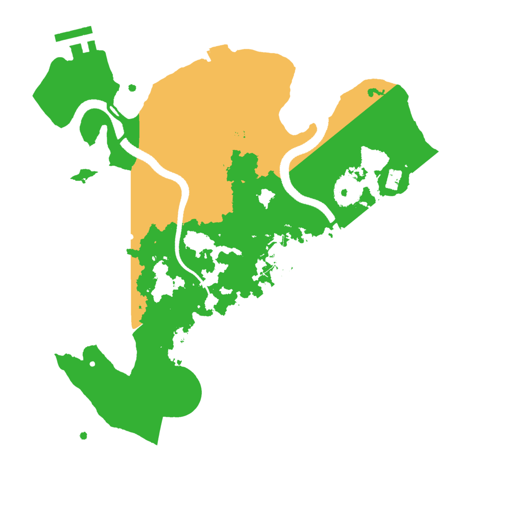 Biome Rust Map: Procedural Map, Size: 2800, Seed: 1677902361