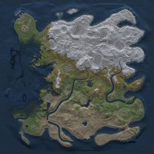 Thumbnail Rust Map: Procedural Map, Size: 4250, Seed: 902834415, 16 Monuments