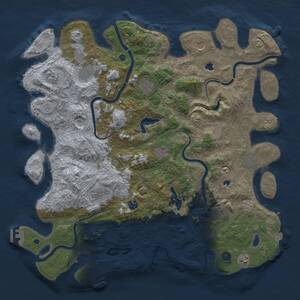 Thumbnail Rust Map: Procedural Map, Size: 4750, Seed: 766158017, 17 Monuments