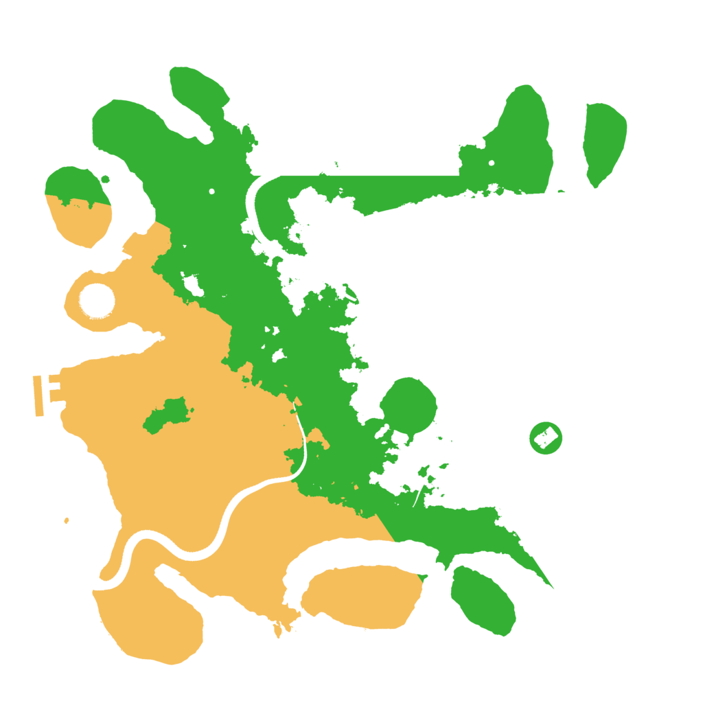 Biome Rust Map: Procedural Map, Size: 3500, Seed: 797909776