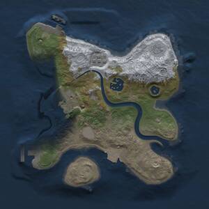 Thumbnail Rust Map: Procedural Map, Size: 2300, Seed: 1833017703, 7 Monuments