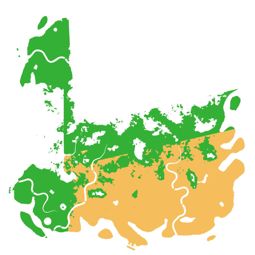 Biome Rust Map: Procedural Map, Size: 6000, Seed: 204671761