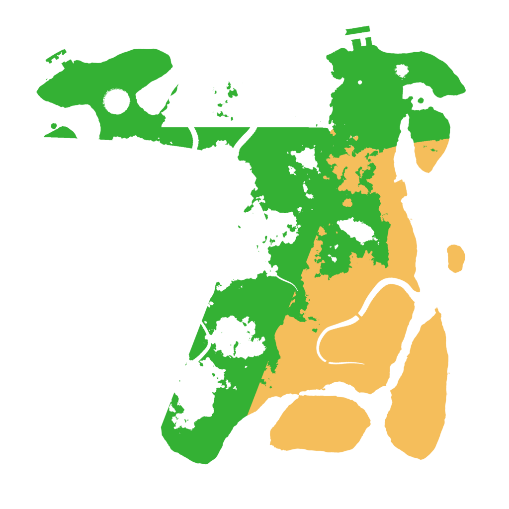 Biome Rust Map: Procedural Map, Size: 3500, Seed: 1439439850