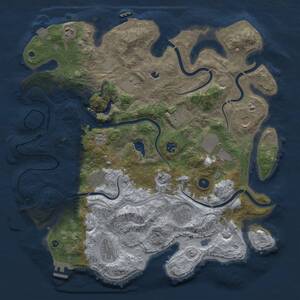 Thumbnail Rust Map: Procedural Map, Size: 4250, Seed: 1073500653, 16 Monuments
