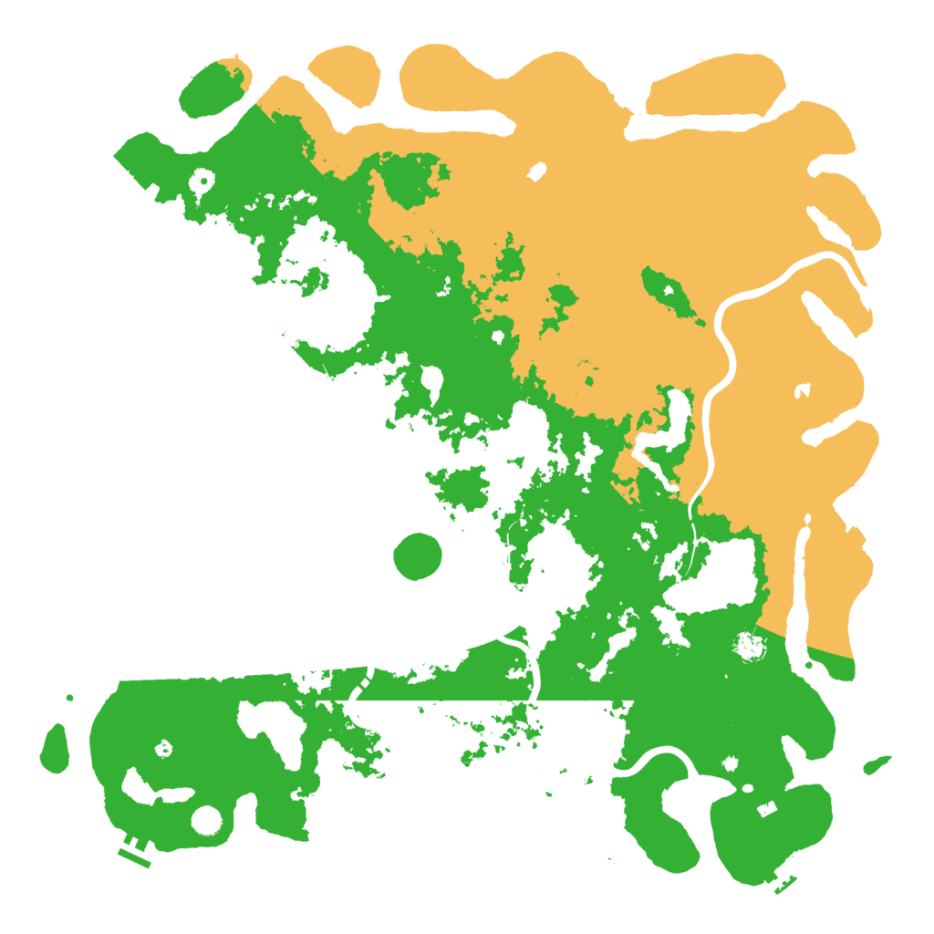 Biome Rust Map: Procedural Map, Size: 5500, Seed: 1764072198