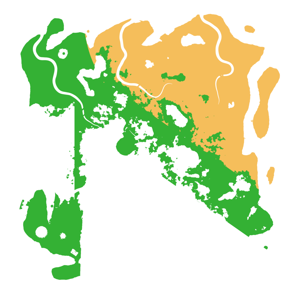 Biome Rust Map: Procedural Map, Size: 4500, Seed: 552986928