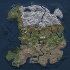 Thumbnail Rust Map: Procedural Map, Size: 4250, Seed: 234756, 16 Monuments