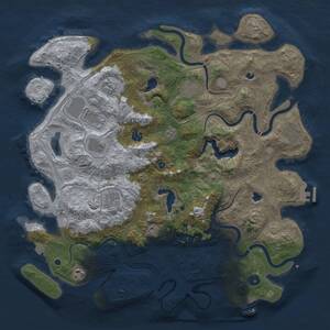 Thumbnail Rust Map: Procedural Map, Size: 4500, Seed: 1553227628, 15 Monuments