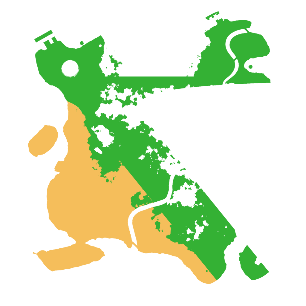 Biome Rust Map: Procedural Map, Size: 3200, Seed: 372482578
