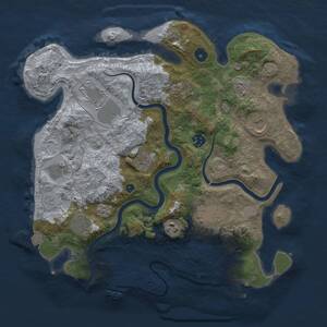 Thumbnail Rust Map: Procedural Map, Size: 3750, Seed: 1780747231, 16 Monuments