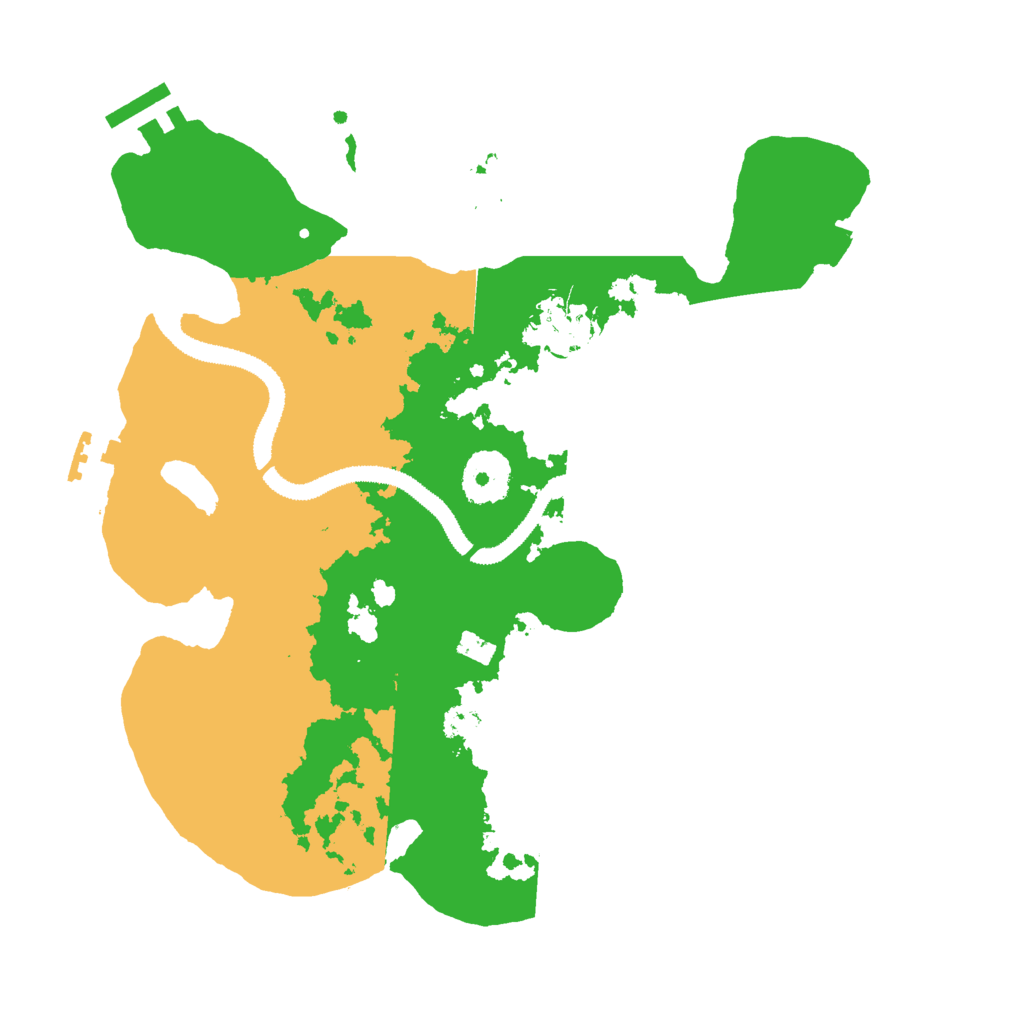 Biome Rust Map: Procedural Map, Size: 3000, Seed: 30419