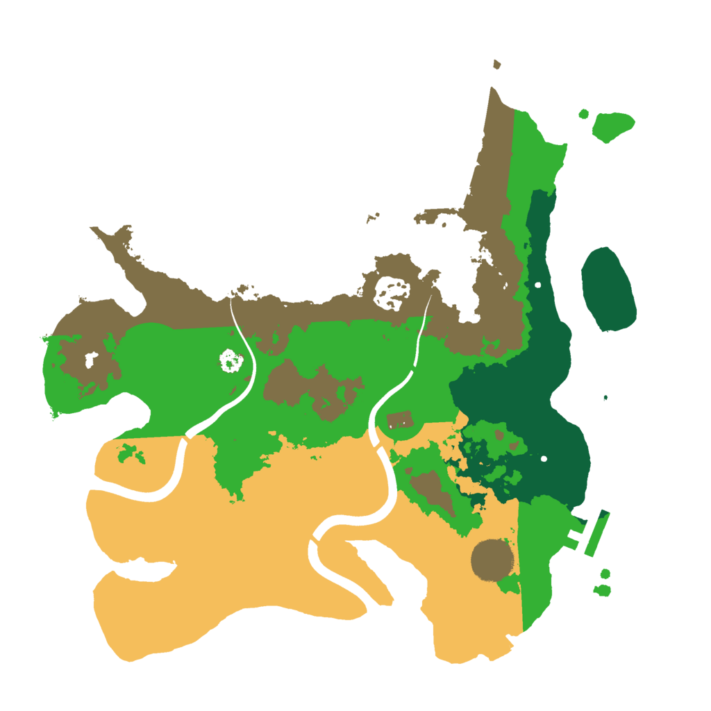 Biome Rust Map: Procedural Map, Size: 3000, Seed: 744137269