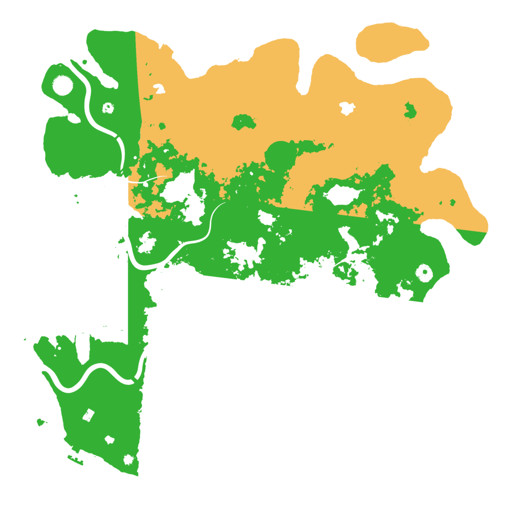 Biome Rust Map: Procedural Map, Size: 4500, Seed: 1264470043
