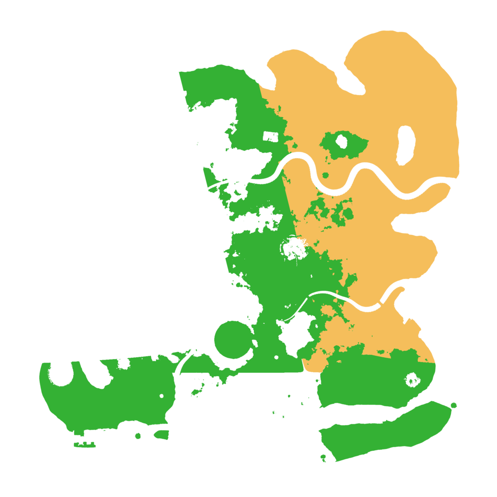 Biome Rust Map: Procedural Map, Size: 3500, Seed: 19940812