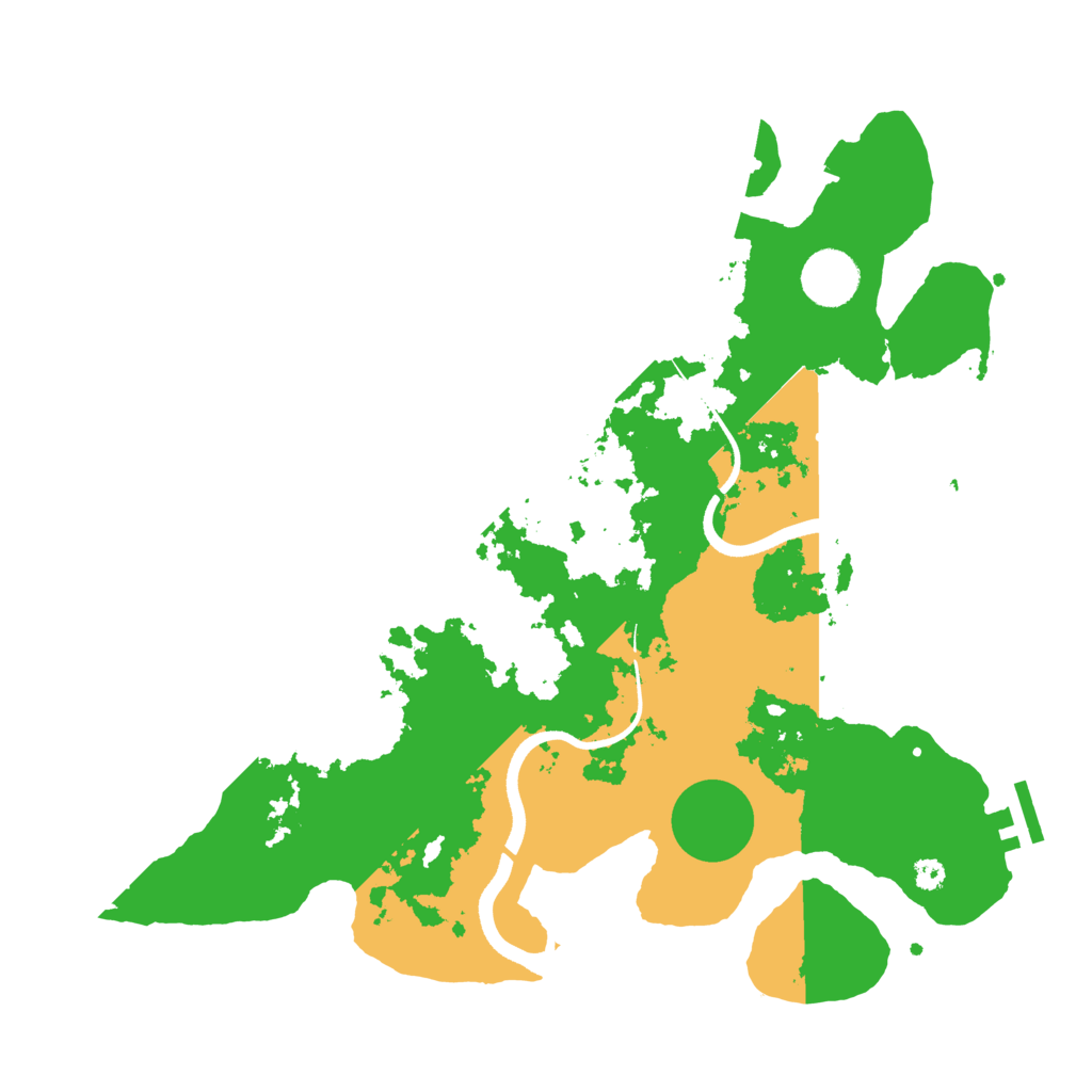 Biome Rust Map: Procedural Map, Size: 3500, Seed: 881984053
