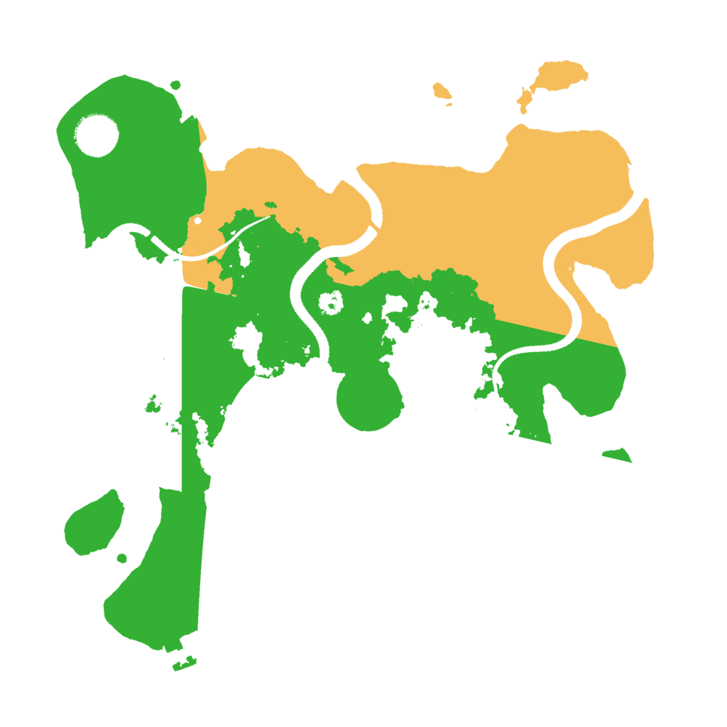 Biome Rust Map: Procedural Map, Size: 3000, Seed: 123123423