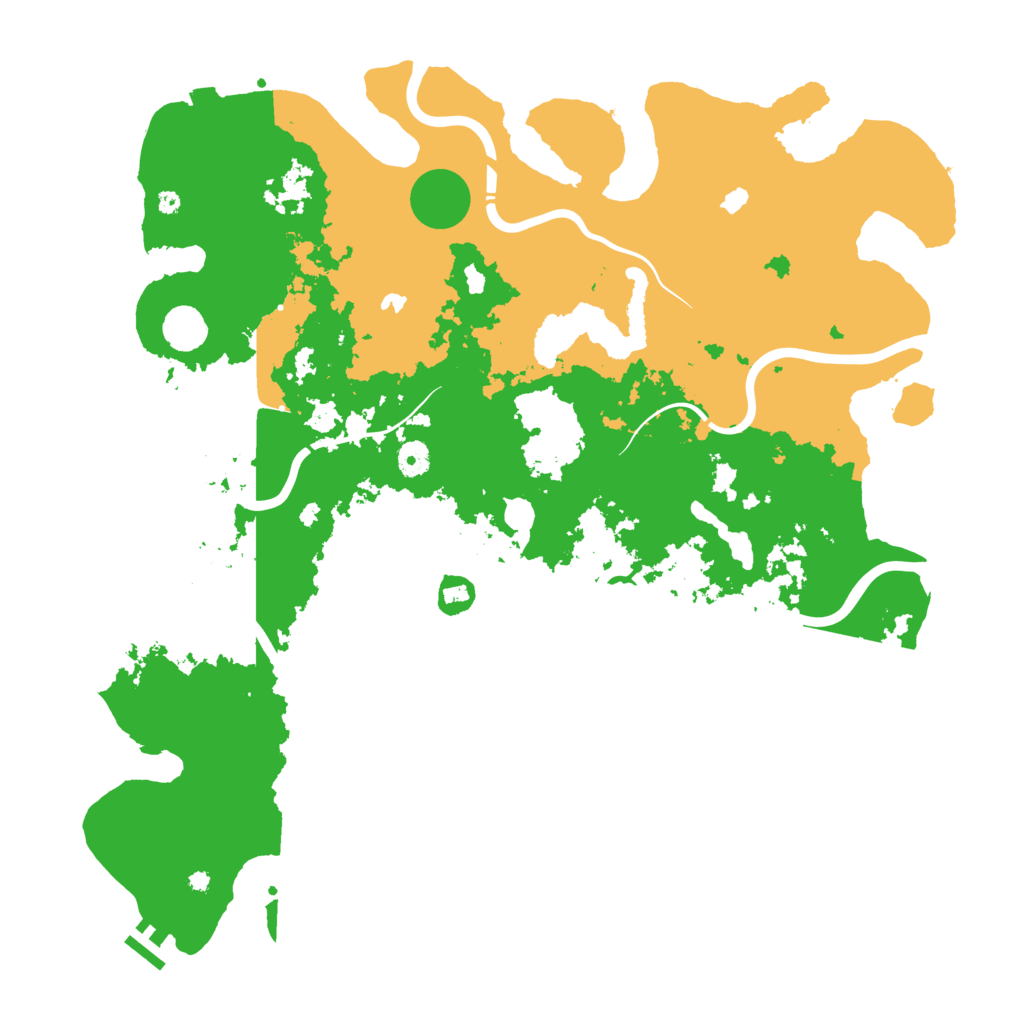 Biome Rust Map: Procedural Map, Size: 4500, Seed: 31301