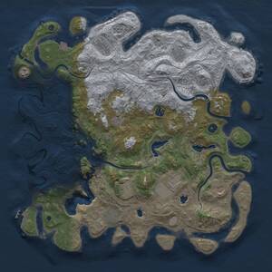 Thumbnail Rust Map: Procedural Map, Size: 4500, Seed: 562226926, 17 Monuments