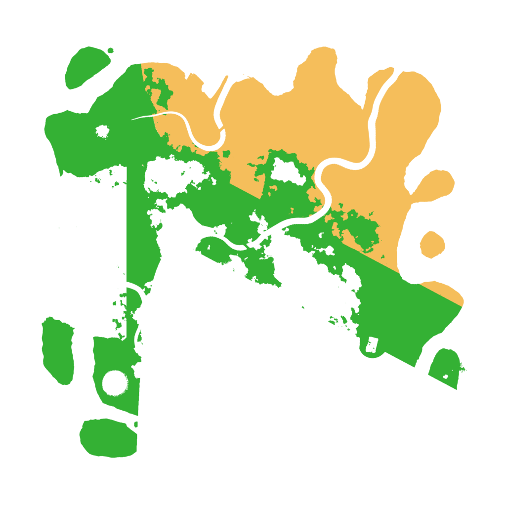 Biome Rust Map: Procedural Map, Size: 3500, Seed: 53927