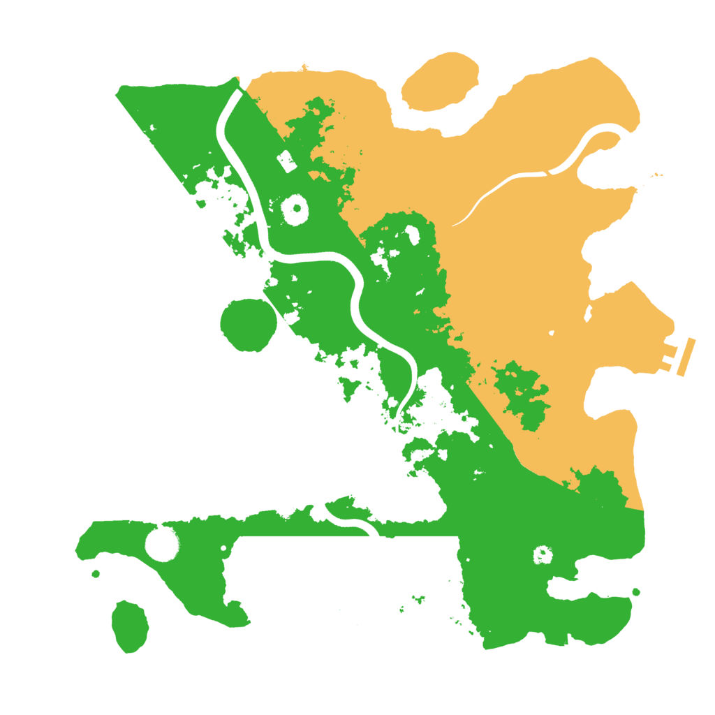 Biome Rust Map: Procedural Map, Size: 3700, Seed: 1961398685
