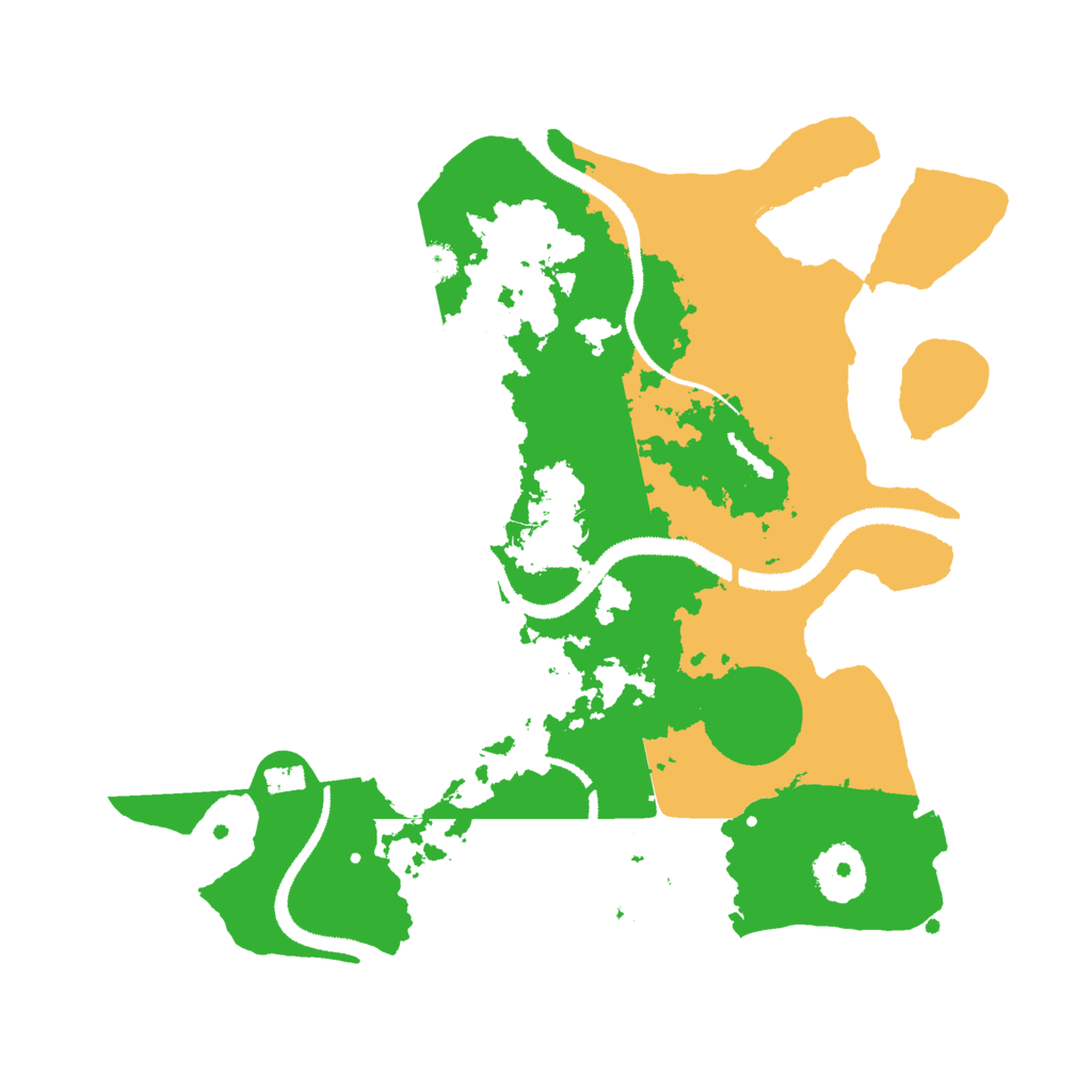 Biome Rust Map: Procedural Map, Size: 3000, Seed: 10879