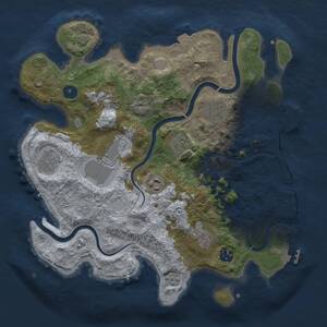 Thumbnail Rust Map: Procedural Map, Size: 3500, Seed: 382561387, 15 Monuments