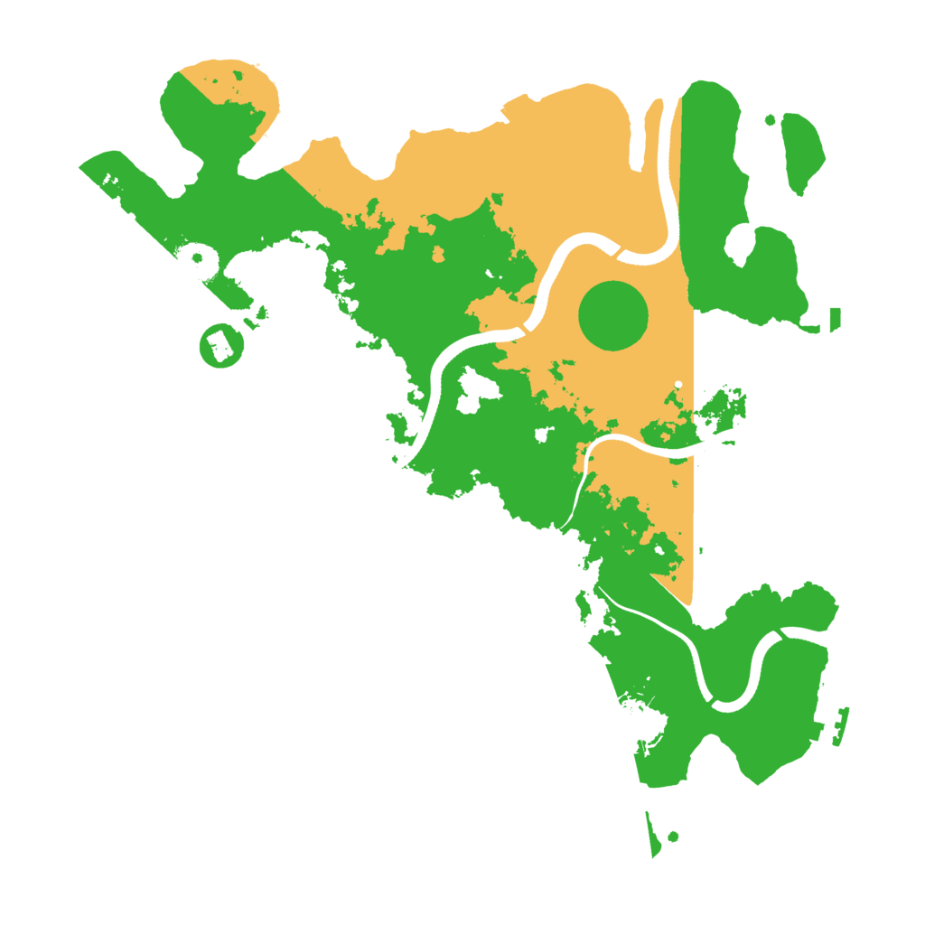 Biome Rust Map: Procedural Map, Size: 3500, Seed: 382561387