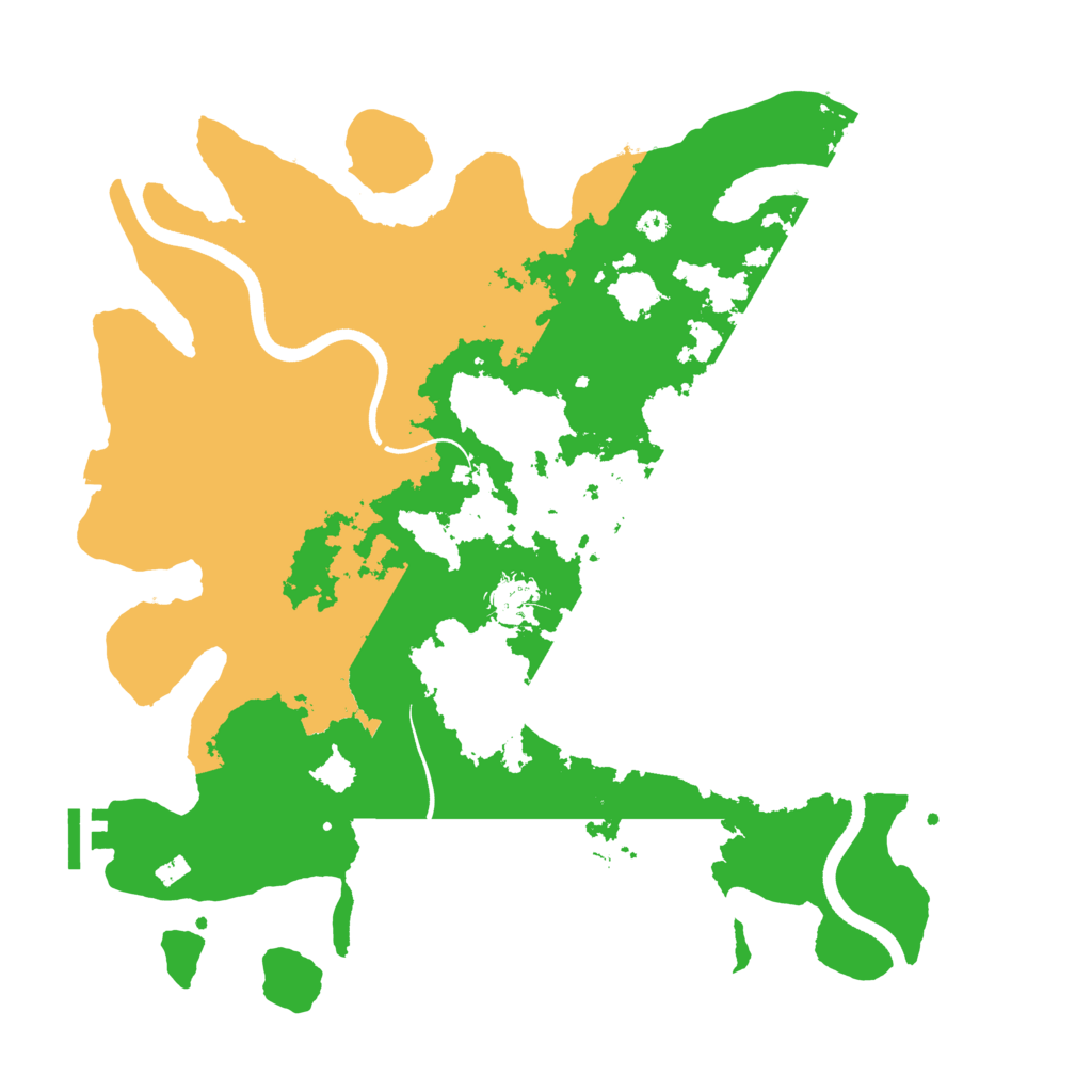 Biome Rust Map: Procedural Map, Size: 3650, Seed: 32874894