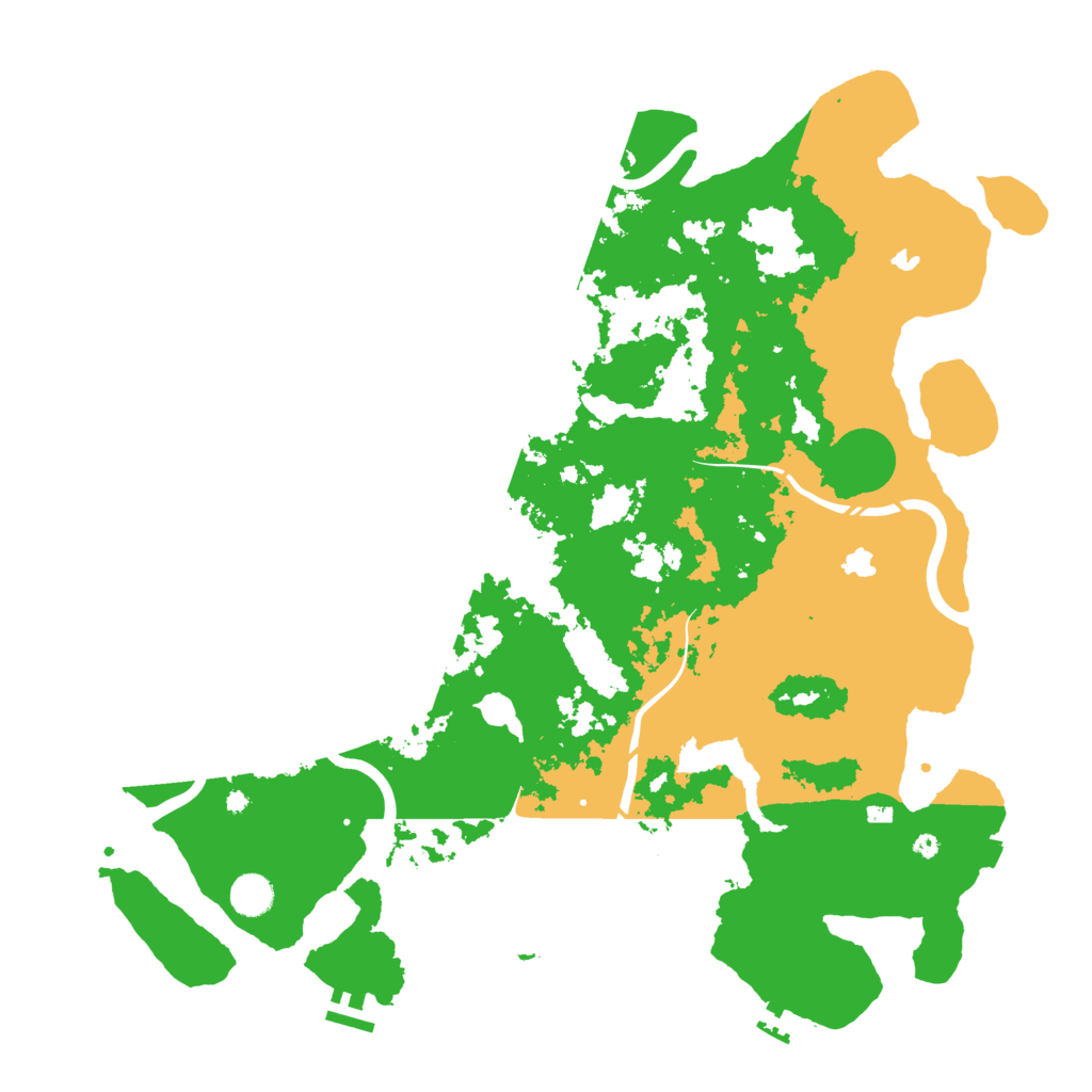 Biome Rust Map: Procedural Map, Size: 4500, Seed: 2087548