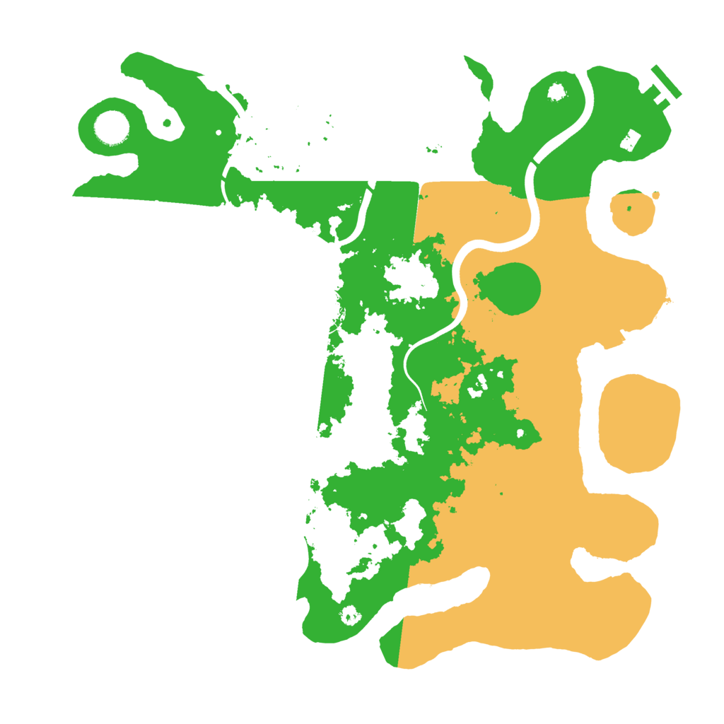 Biome Rust Map: Procedural Map, Size: 3700, Seed: 2137163497