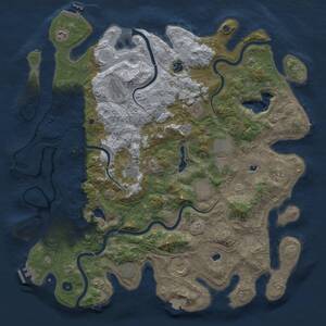Thumbnail Rust Map: Procedural Map, Size: 4800, Seed: 1669569019, 17 Monuments