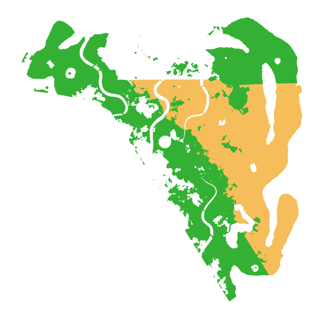 Biome Rust Map: Procedural Map, Size: 4500, Seed: 972921983