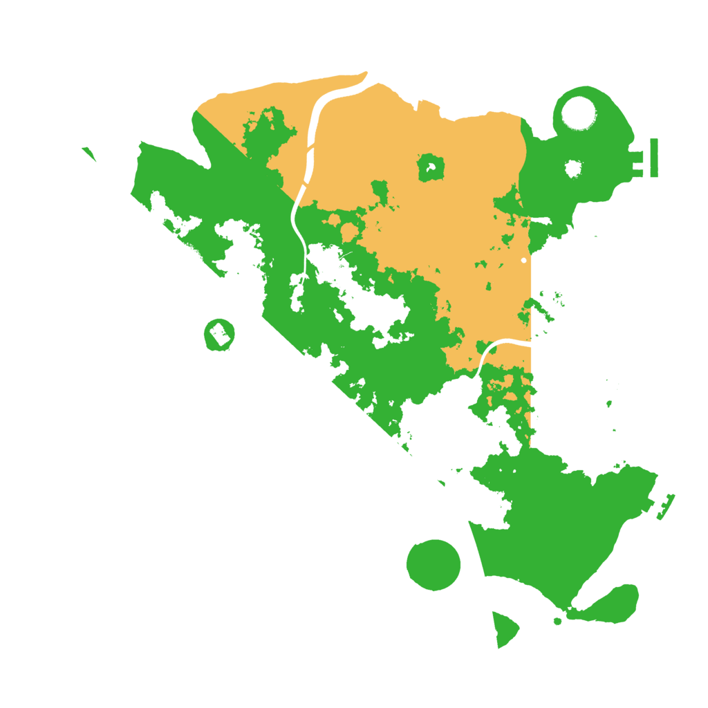 Biome Rust Map: Procedural Map, Size: 3702, Seed: 1254737592