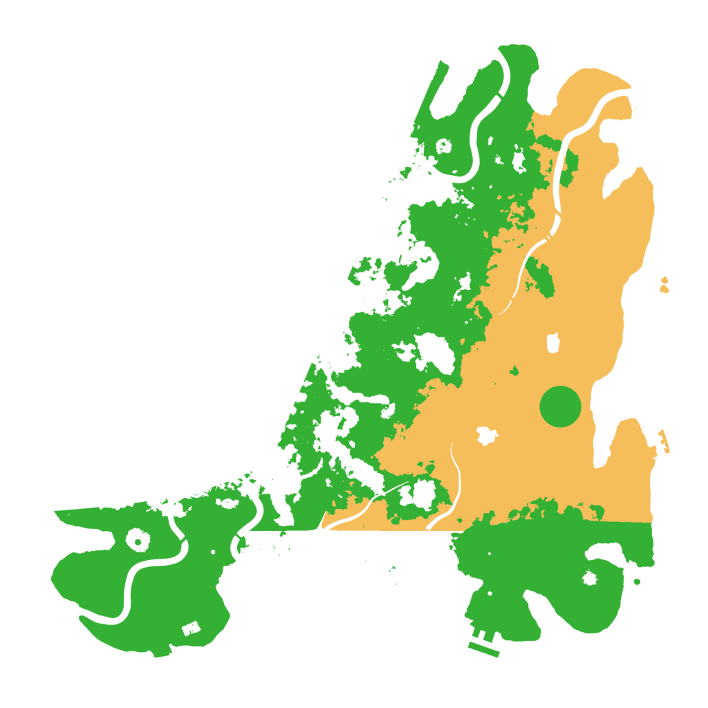 Biome Rust Map: Procedural Map, Size: 4500, Seed: 49807645