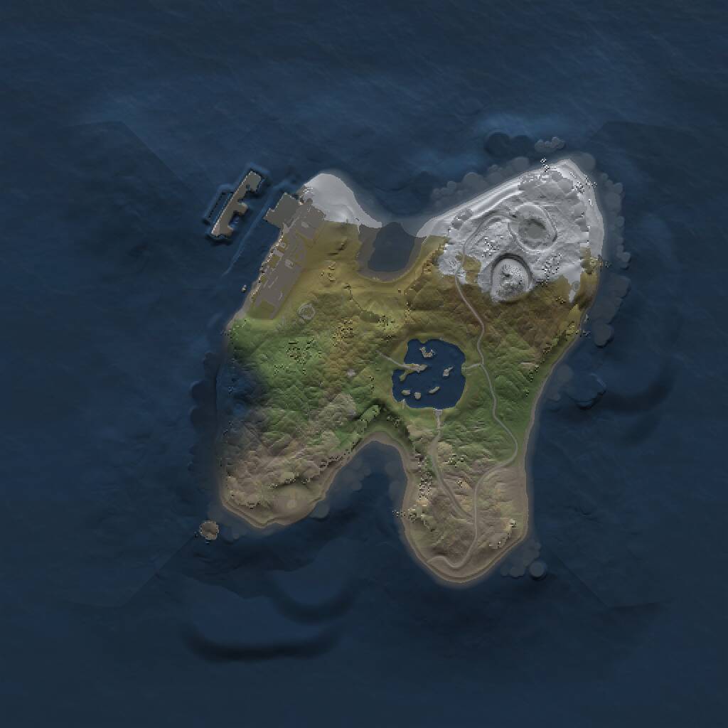 Rust Map: Procedural Map, Size: 1500, Seed: 800549830, 3 Monuments